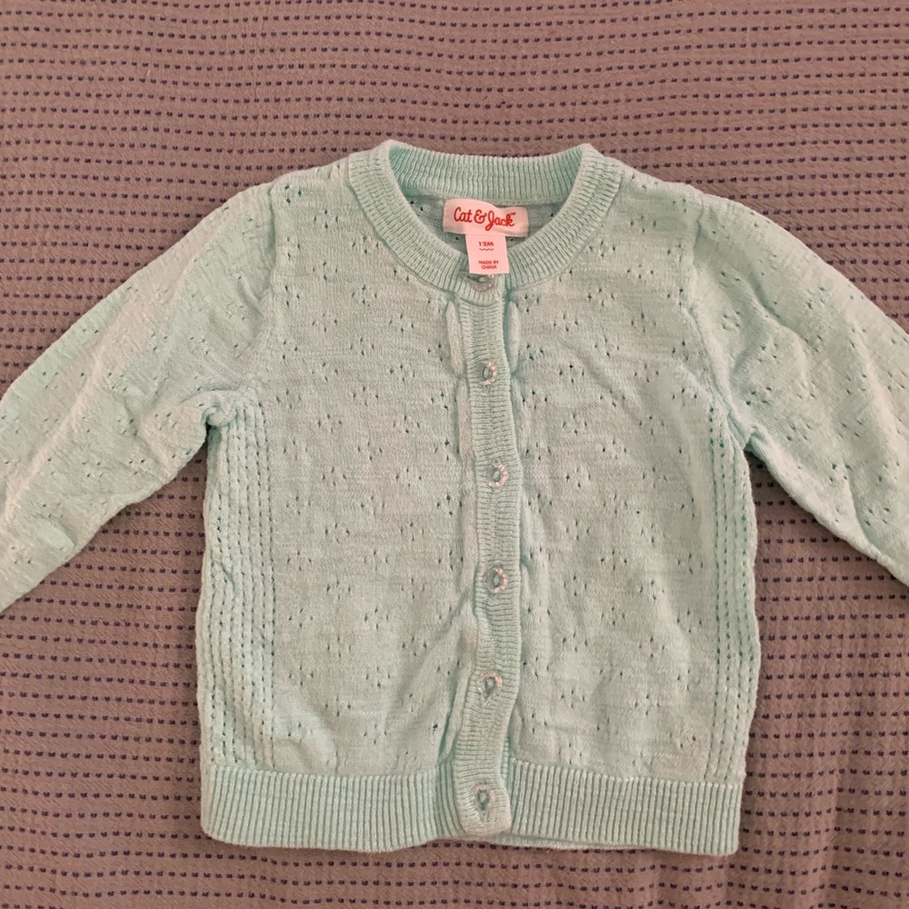Green Baby Cardigan